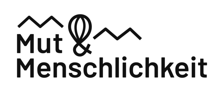 Mut&Menschlichkeit Logo - schwarz